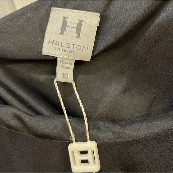 NWT HALSTON HERITAGE One Shoulder Mini Dress L - Picture 5 of 7